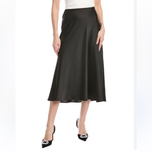 NEW WITH TAGS ANNE KLEIN GRAY STRETCH MAXI SKIRT - Picture 1 of 8